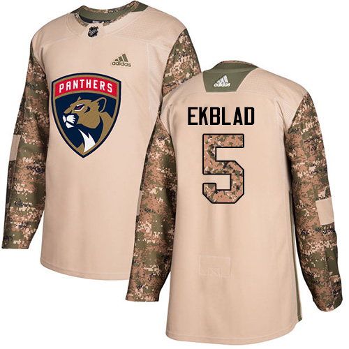 Adidas Panthers #5 Aaron Ekblad Camo Authentic Veterans Day Stitched NHL Jersey